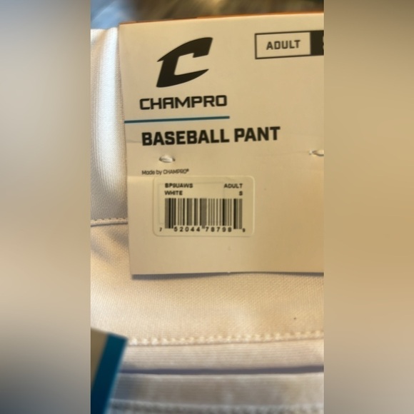 NWT - CHAMPRO Men's MVP Ob Open Bottom Loose-fit Baseball Pants size small - Picture 14 of 15